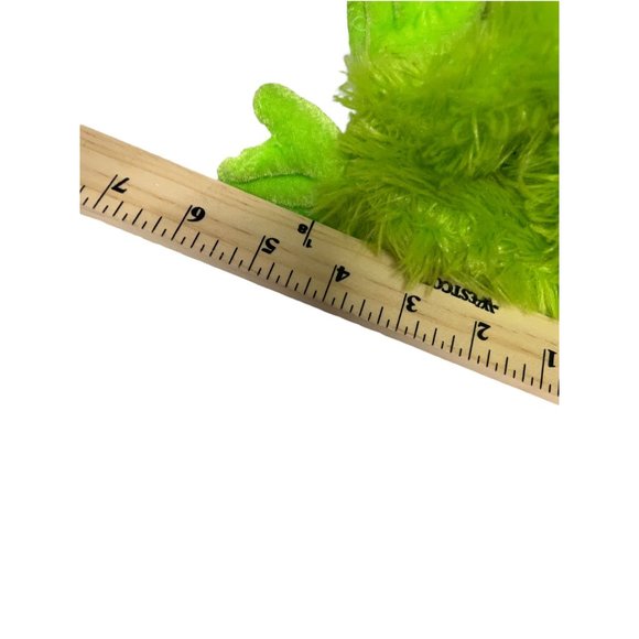 stuffed green plush monkey - Picture 3 of 3